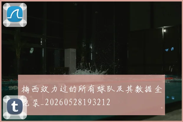梅西效力过的所有球队及其数据全记录_20260528193212