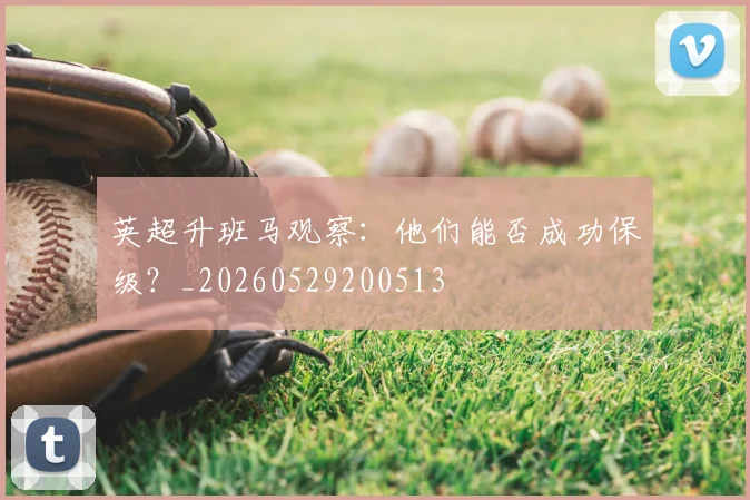 英超升班马观察：他们能否成功保级？_20260529200513